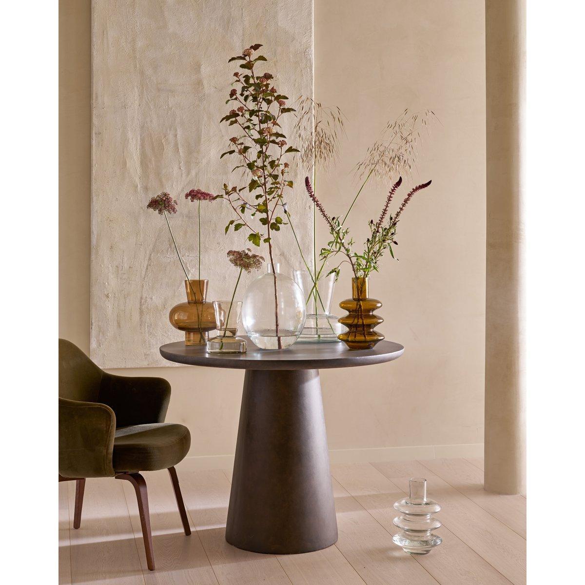 Vase Glass Round 26.5x34.5cm-vtwonen-Ik Hout ervan.