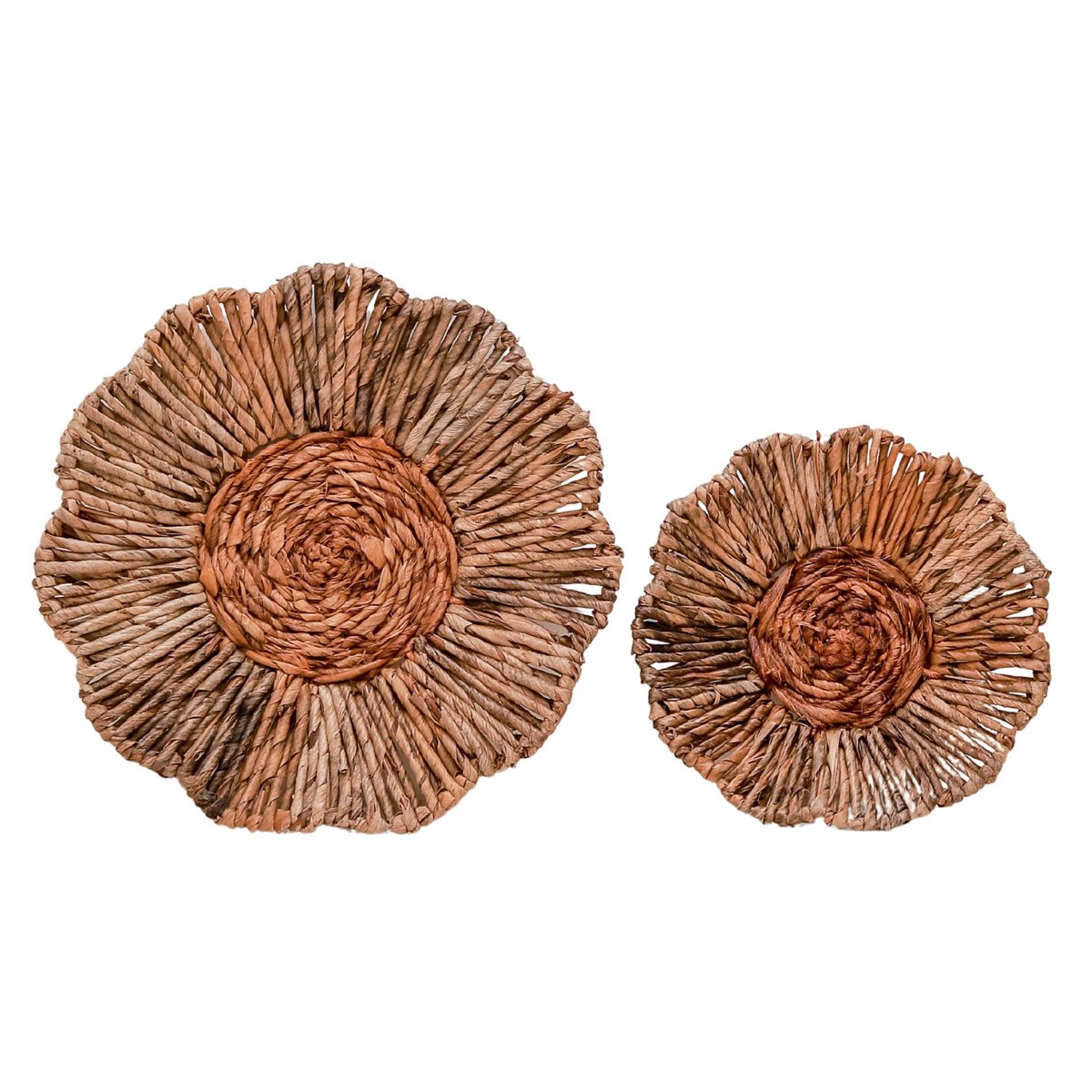 Wanddecor of Schaal MELAYA Wandmand van Bananenvezel (2 maten)-boho musthaves-Soeji-Ik Hout ervan.