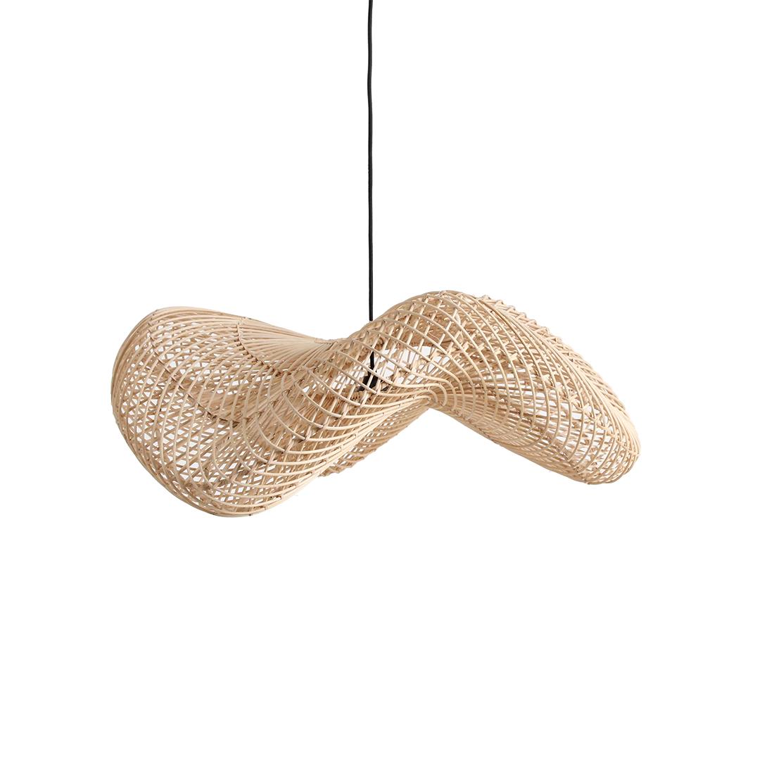 Wave hanglamp naturel large-Hanglampen-Raw Materials-Ik Hout ervan.