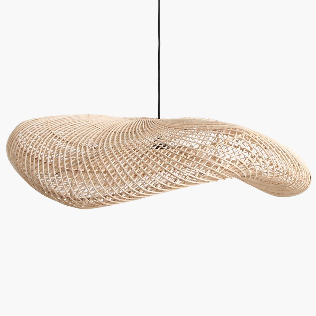 Wave lamp naturel XXL-Hanglampen-Raw Materials-Ik Hout ervan.