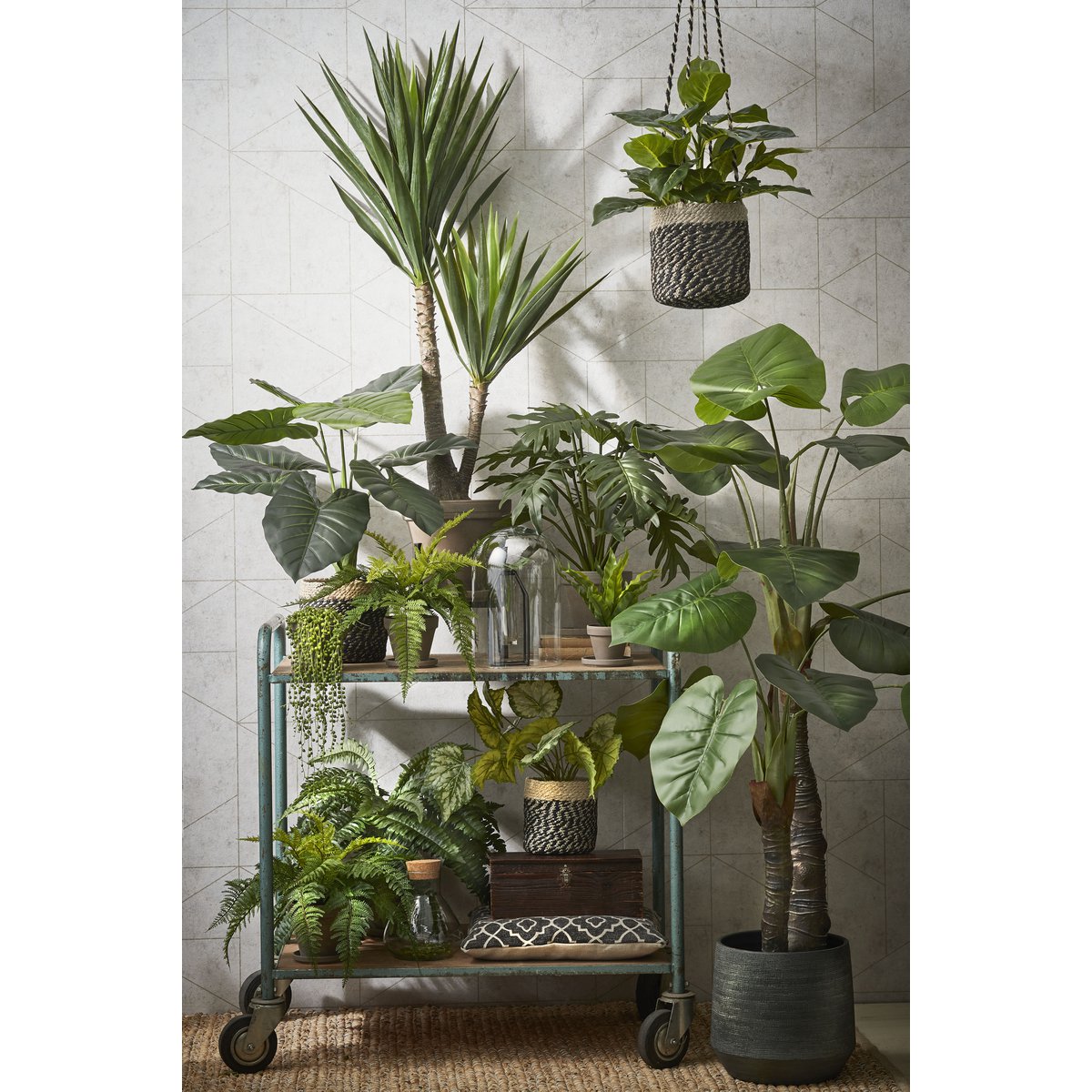 Yucca Kunstplant - H120 x Ø60 cm - Groen-Mica Decorations-Ik Hout ervan.