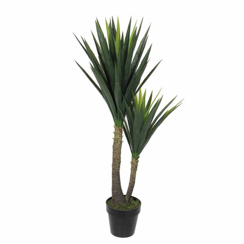 Yucca Kunstplant - H120 x Ø60 cm - Groen-Mica Decorations-Ik Hout ervan.