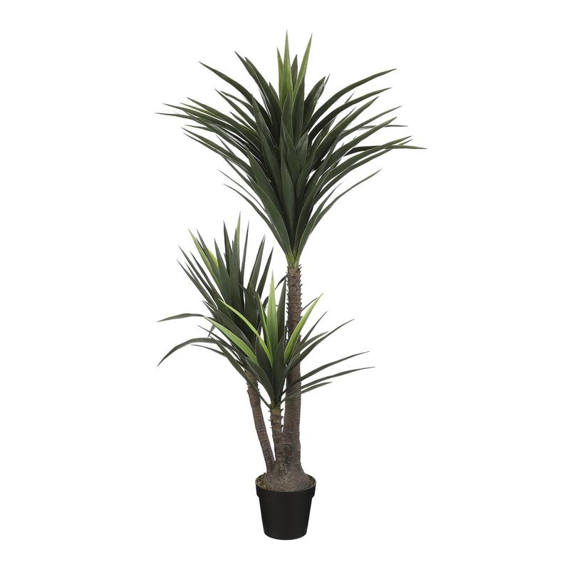 Yucca Kunstplant - H160 x Ø80 cm - Groen-Kunst planten-Mica Decorations-Ik Hout ervan.