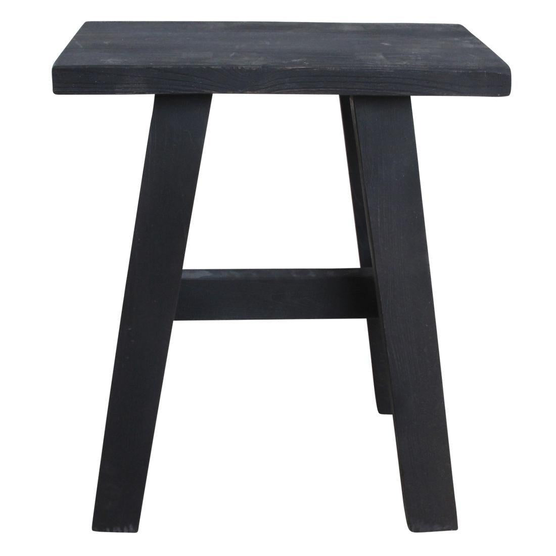 Zwart 'bus stop' bankje medium