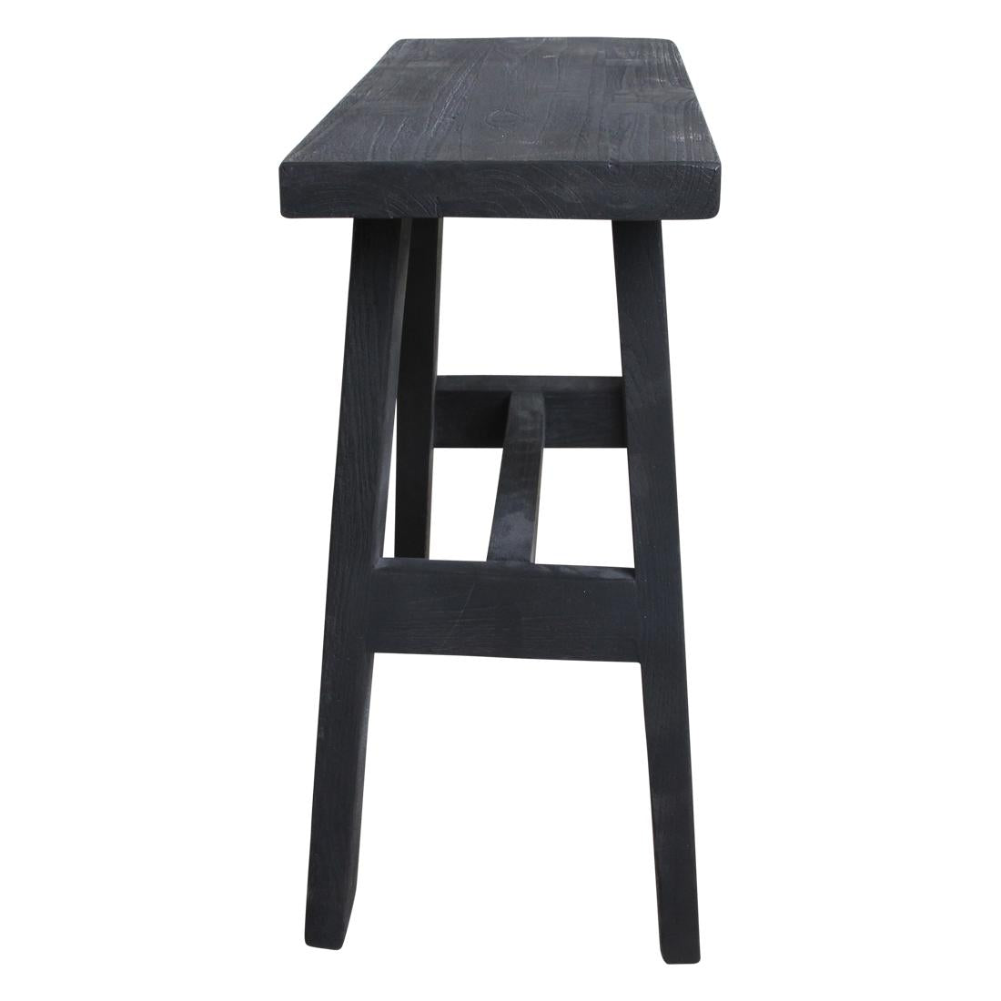 Zwart 'bus stop' bankje medium