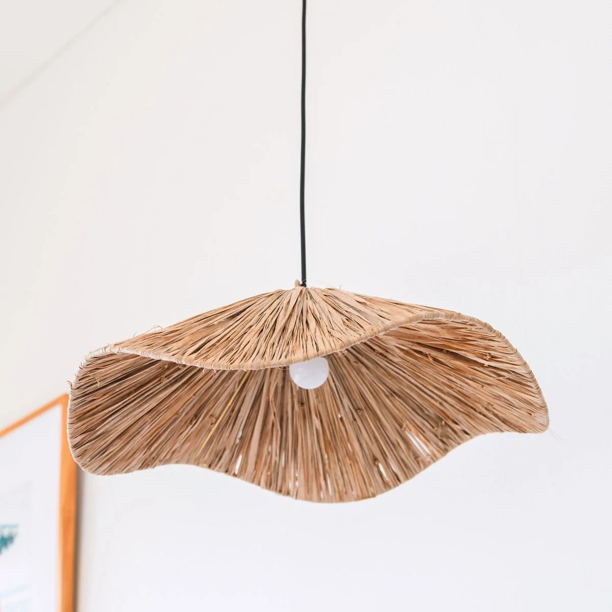 Boho lampenkap Tampah (Ø 53 cm) - Ik Hout ervan.