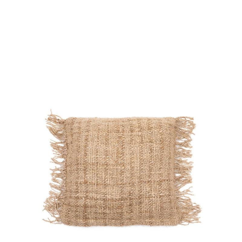 Beige kussenhoes 40x40 cm, boho-stijl, zachte textuur, zonder binnenkussen